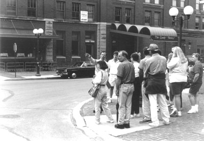 ASGI 1991, with Ed Zimmer, City Planner and Historian, Lincoln's Historic Haymarket.