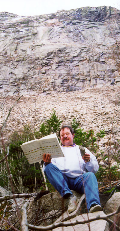 Some rocks which fell off Cannon Cliff were bigger than our bus, while others were somewhat smaller