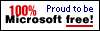 Proud to be 100 percent Microsoft free